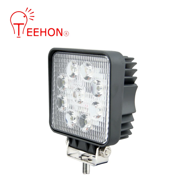 4,2 дюймовый светодиодный рабочий светильник 12 в 24 В CE RoHs IP68 водонепроницаемый квадратный светодиодный рабочий светильник 27 Вт для вилочного погрузчика внедорожника