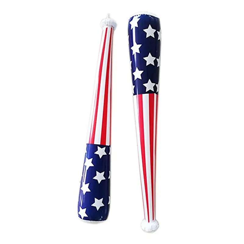 Hot selling USA flag design inflatable baseball bats toys