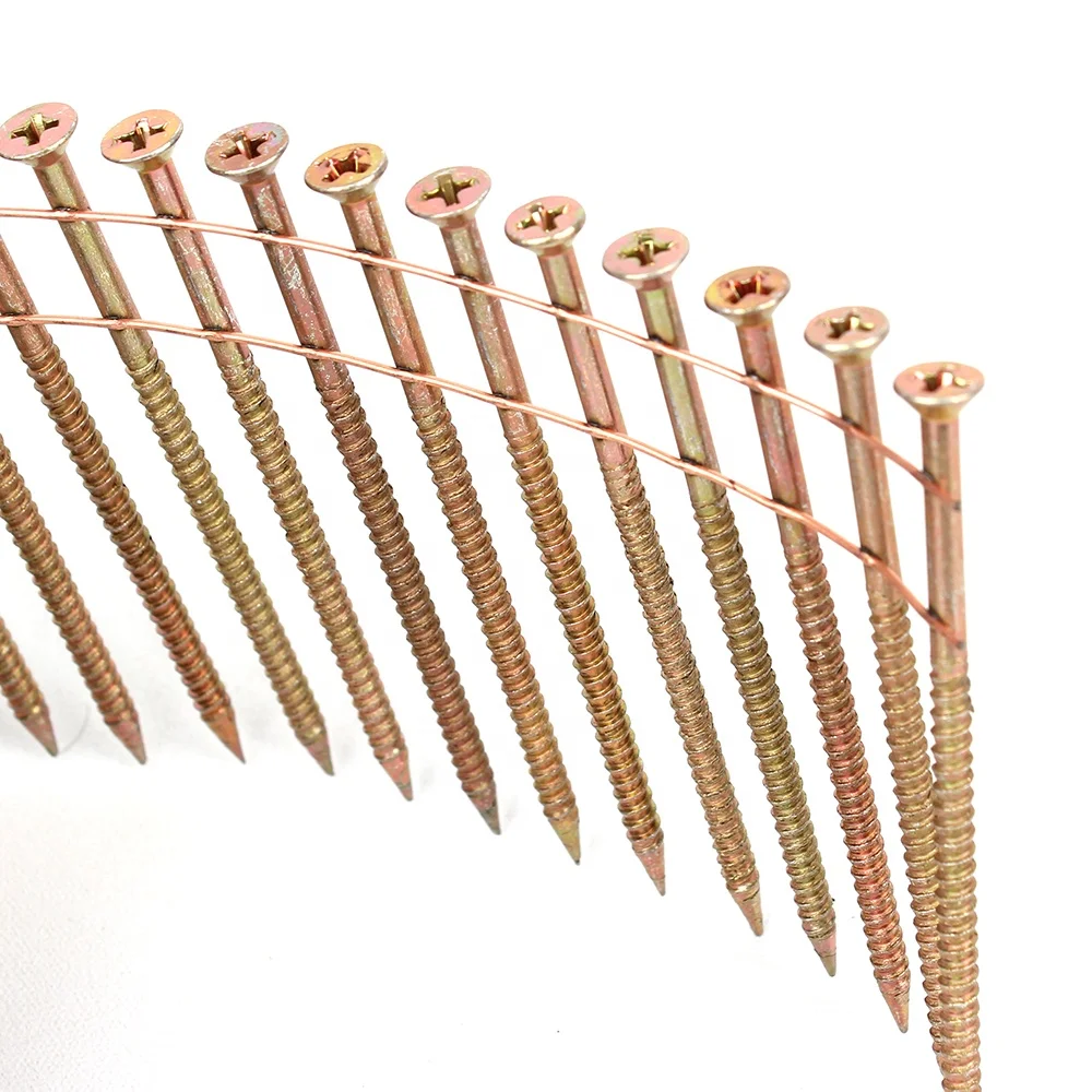 Thread Shank Screw Nails  Manufactured for Framing Furniture and Woodworking