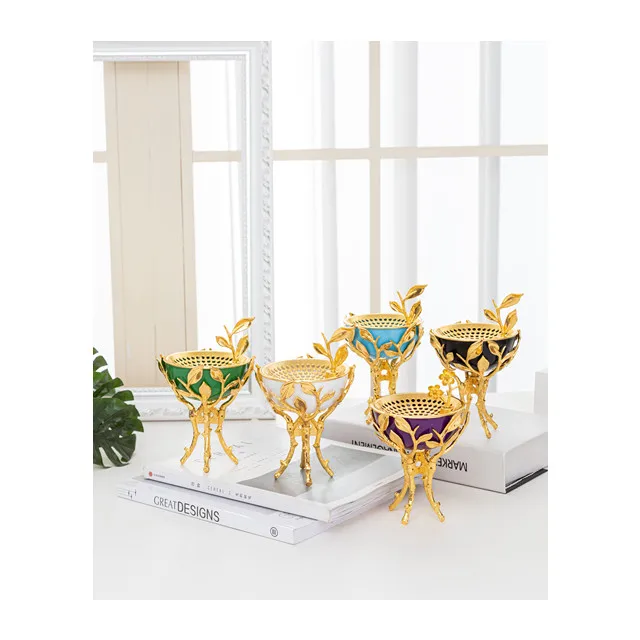 
incense holder metal Middle East hot Oud Metal style dukhoon bukhoor mabkhara aromatherapy machine incense burner 