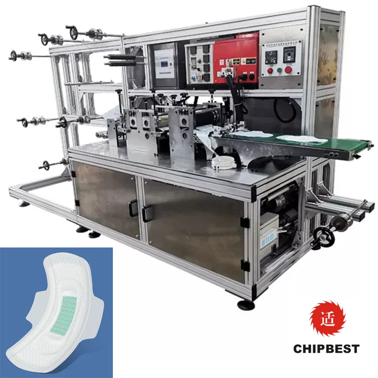 Small scale mini pad panty liner sanitary pads making machine for small business and a newcomer /greenhand/ freshman