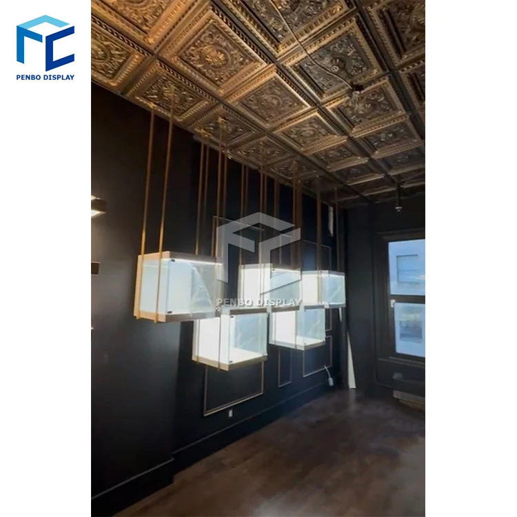 Jewelry display showcase cabinet glass jewellery shop counter equipment decorations design retail store furniture