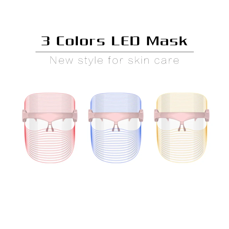 Professional Colorful PDT led face mask facial light therapy skin