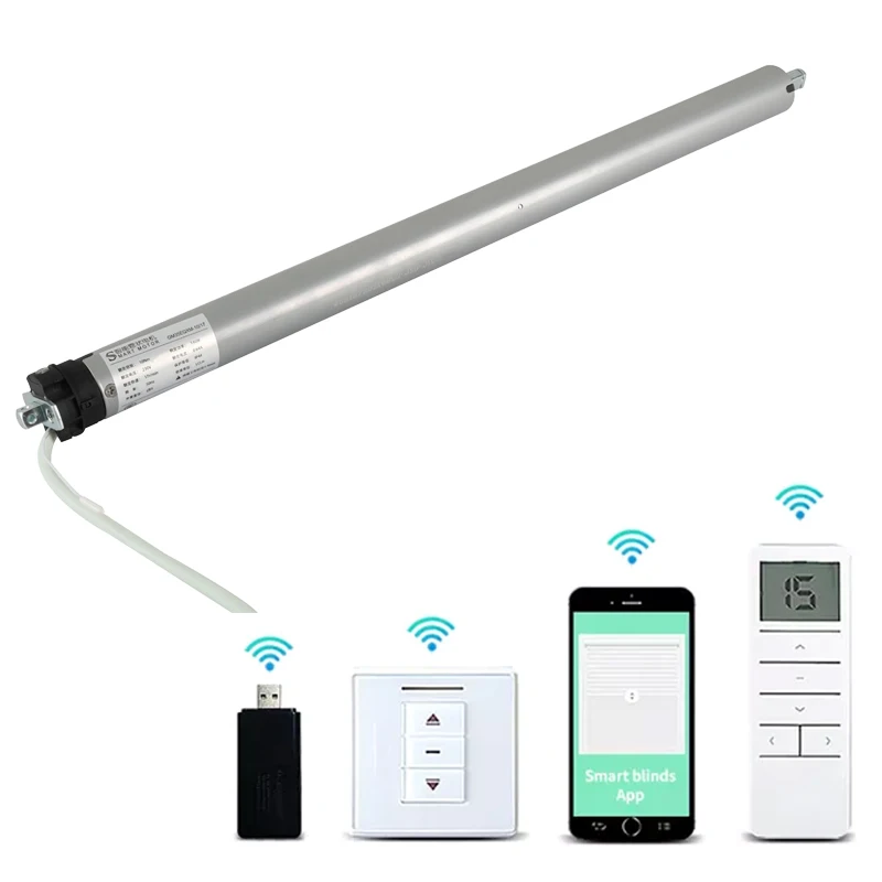 Tubular Motor 45mm Manufacture Mechanical Limit Switch for Roller Blind Shutter Awning with Crown Drive Adapter 60mm octagonal