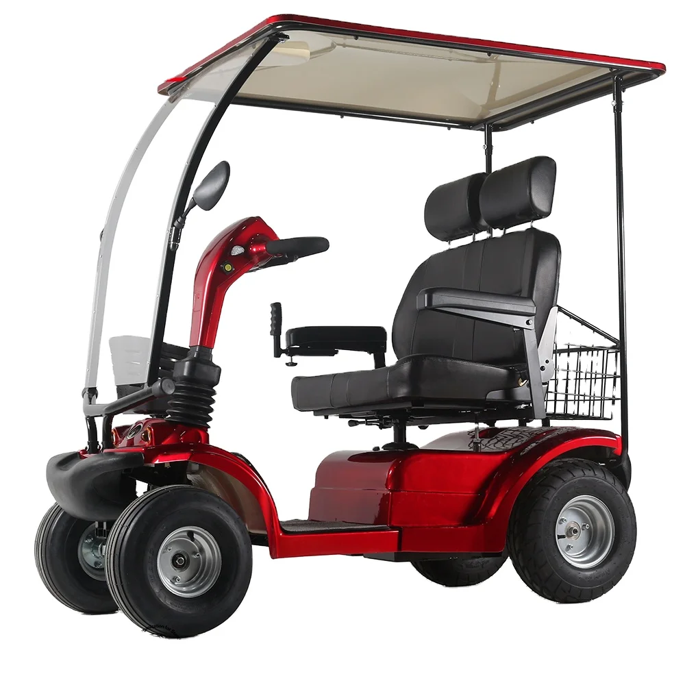 customized electric golf cart golf mobility scooter with sunroof and windshield with 1400W motor with 2pcs 100AH battery