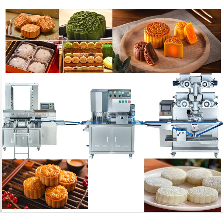 High Performance Moon Cake Making Machine  Automatic Maamoul Production Line