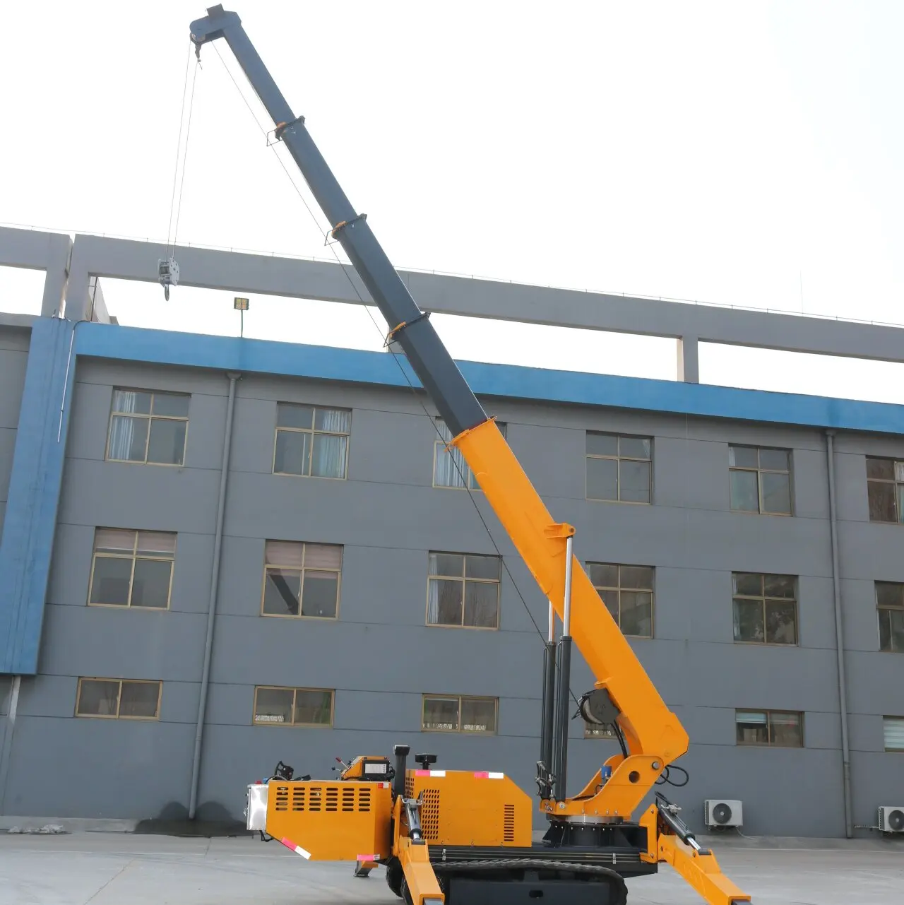 cheap price oil-electric crawler spider crane hydraulic 8 tons self-walking spider crane