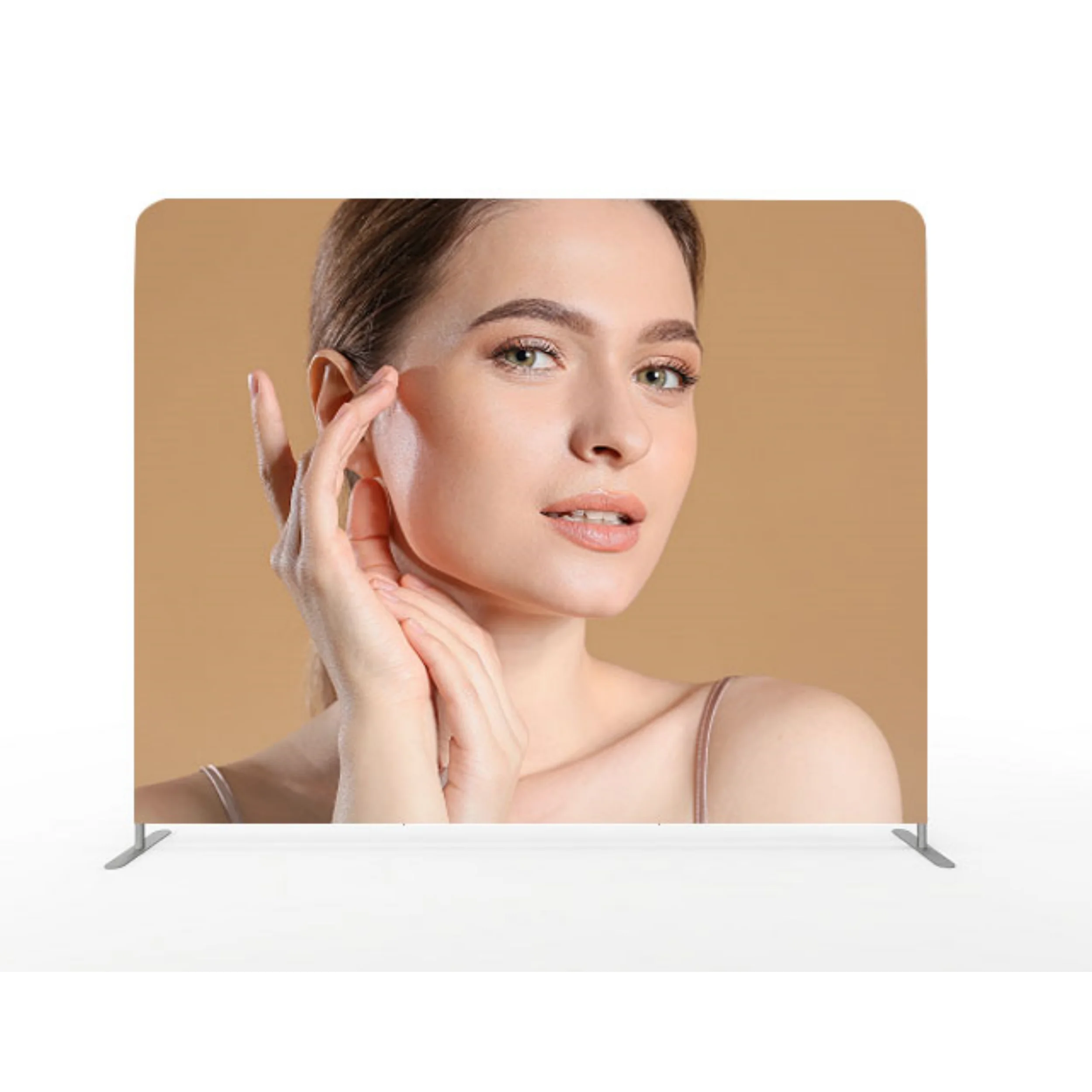 Wholesale new design ADMAX portable aluminum tube pillow case trade show tension fabric backdrop display