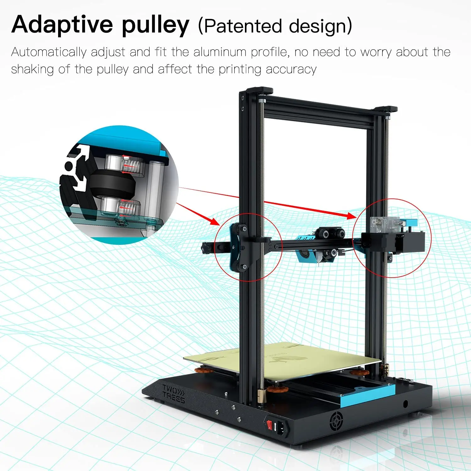 TWOTREES 2022 new Blu-5 Metal 3D Printer Aluminum Extrusion Frame the most cost-effective 3D printing solution printers