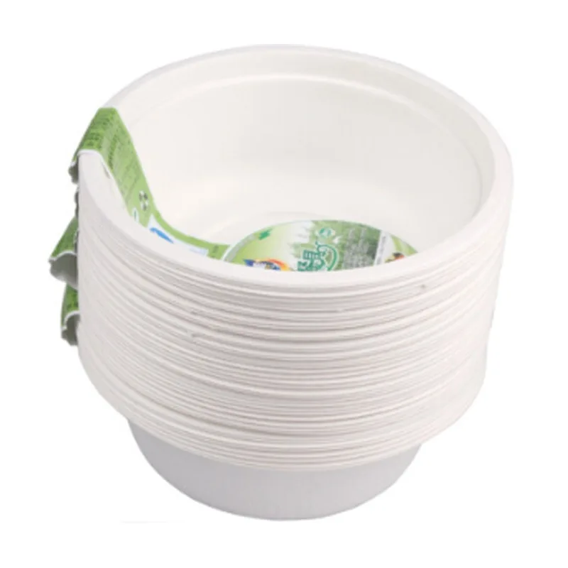 Eco Friendly Biodegradable Compostable Sugarcane Bagasse Products Plate Dish Paper Tableware Dinnerware Manufacturer