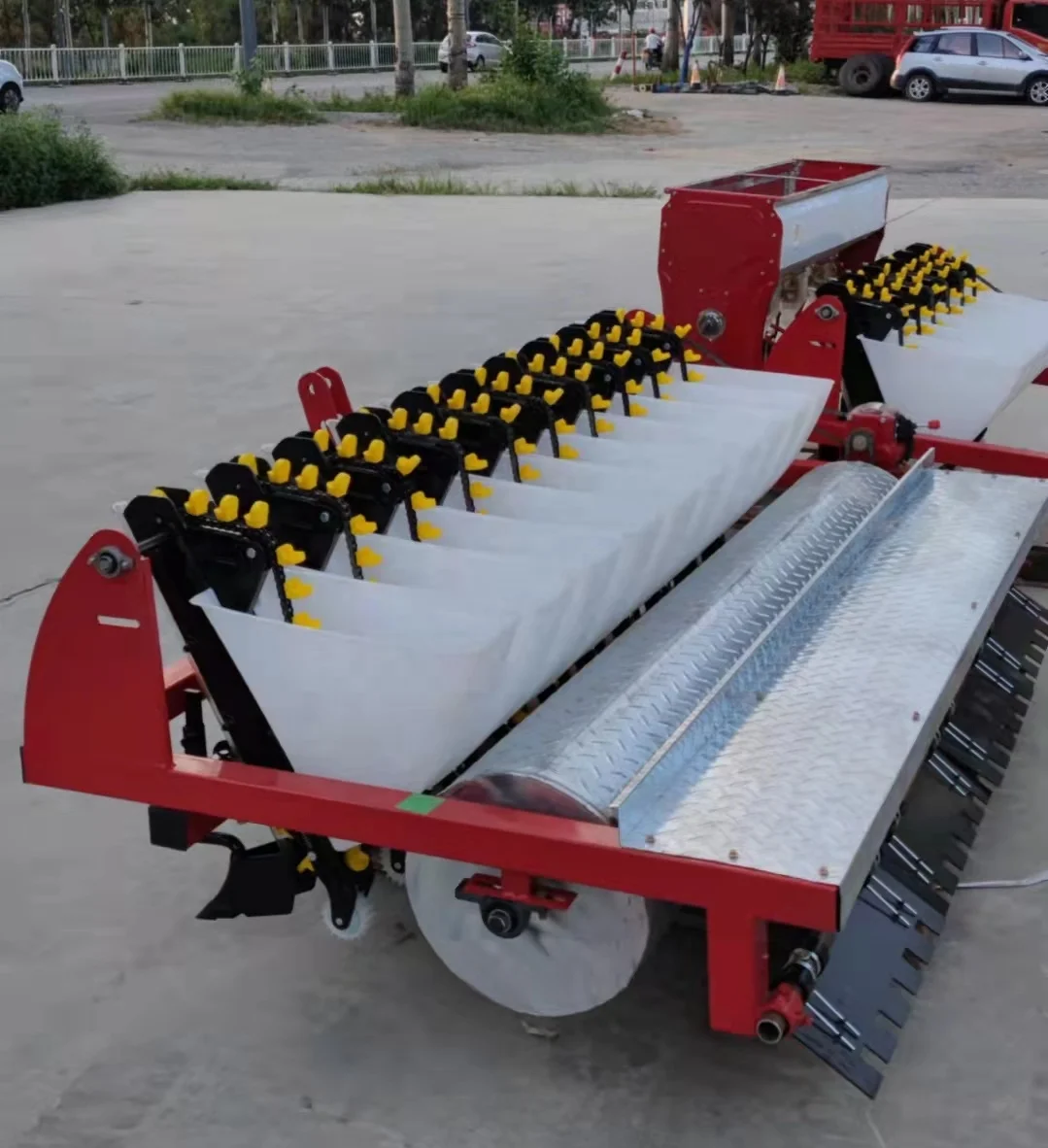 China supply 1row hand garlic planter 2rows manual garlic seeder machine
