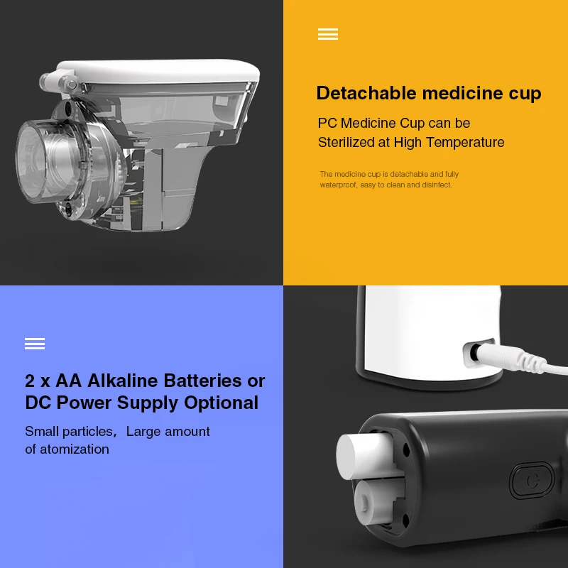 
Boxym Pocket Mute Mini Ultrasonic inhaler herbal portable nebulizers handheld mesh nebulizer adult mask Homecare 