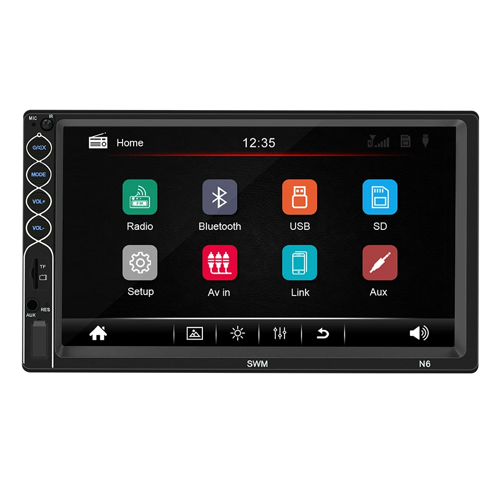 USB SD card connect radio multiform playback mobile charge stereo for car player touchscreen car radio