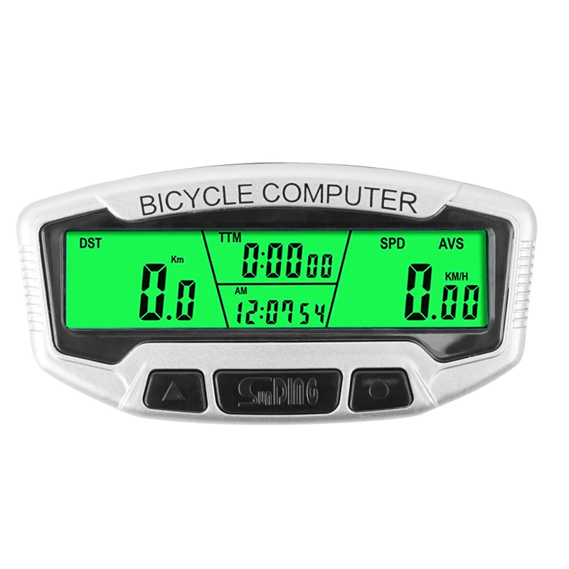 
Велосипедный компьютер SD558A большой экран Водонепроницаемая подсветка одометр горный велосипед езда секундомер тахометр аксессуары для велоспорта 