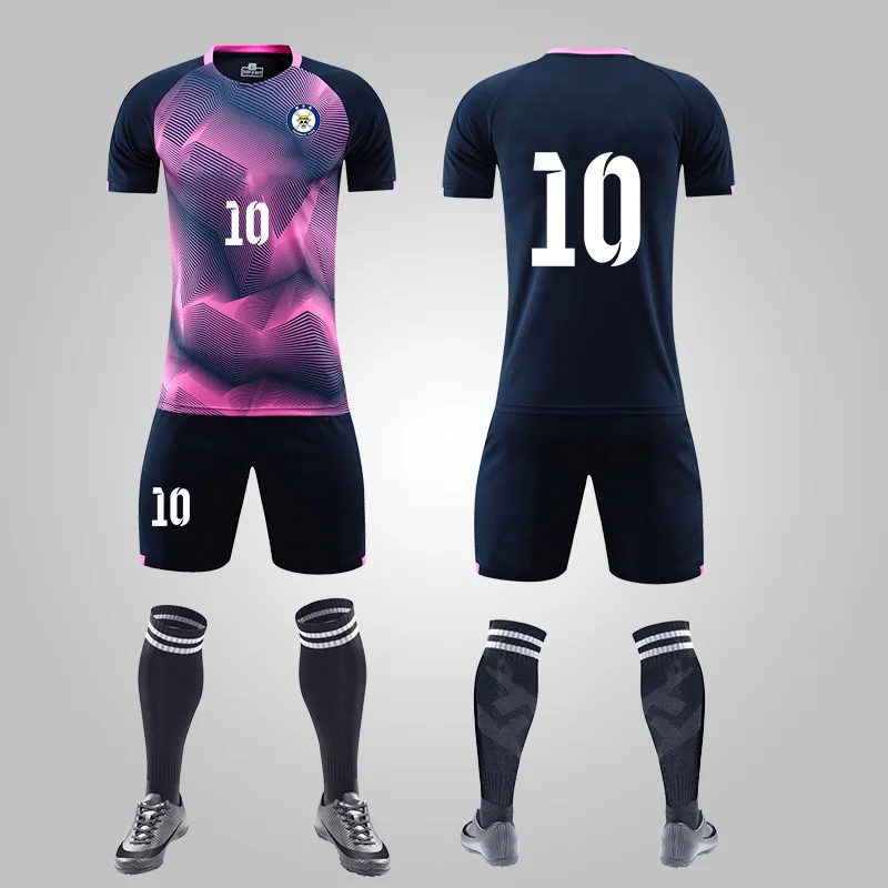 Custom Wholesale 2022/23 Quality Club Soccer Jersey Sublimation Football Team Wear Full Kits 100%Polyester Soccer Uniform wear//