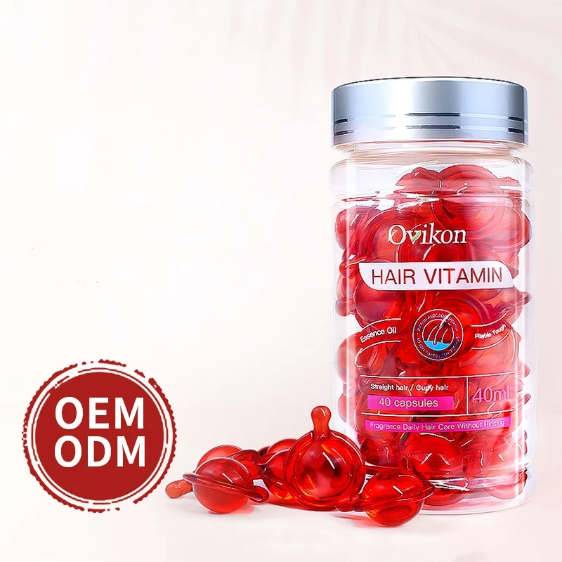Factory Price Hair Care Essential Oil Capsule Vitamin Serum 40 Capsules Hair Vitamin Capsule