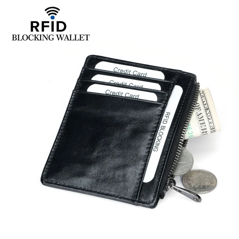 2022 New Design Toq Quality rfid Blocking Card Holder Portable PU Leather Credit Card Wallet
