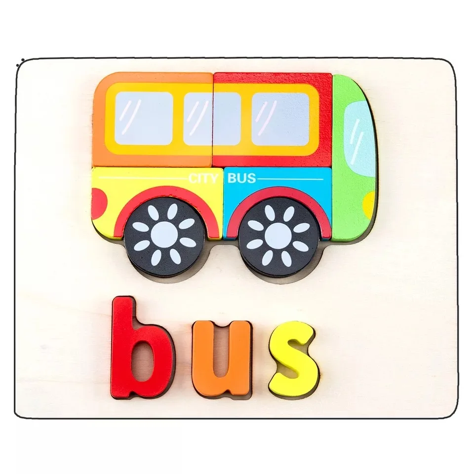 Toddler Busy Board Alphabet  Puzzle Educational Learning Kids Toys