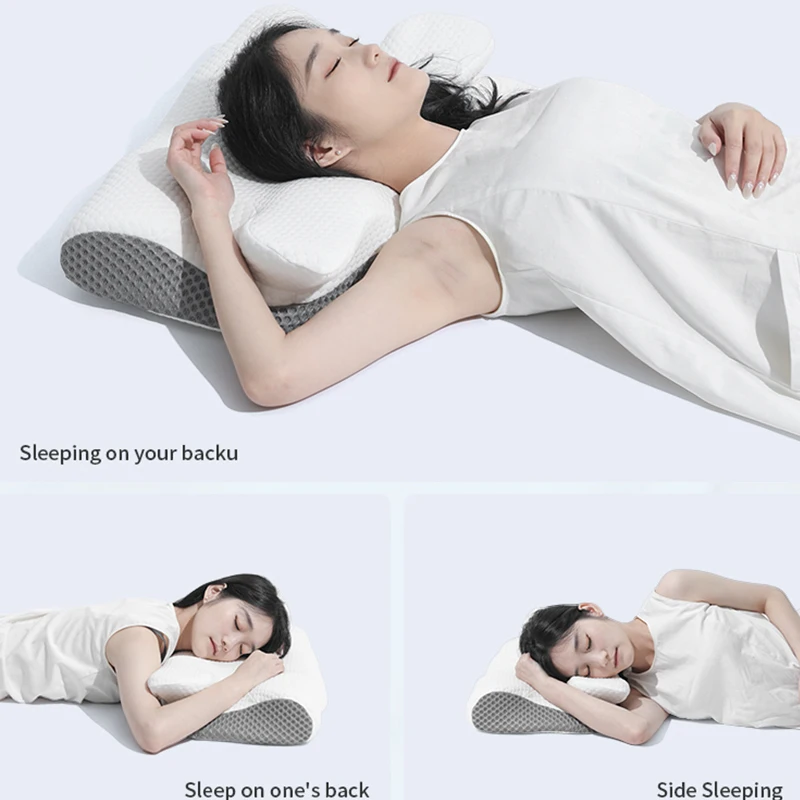 Wholesale Comfortable Anit-Snoring Contour Butterfly Neck Orthopedic Memory Foam Pillow Cervical Sleeping Pillow for Pain Relief