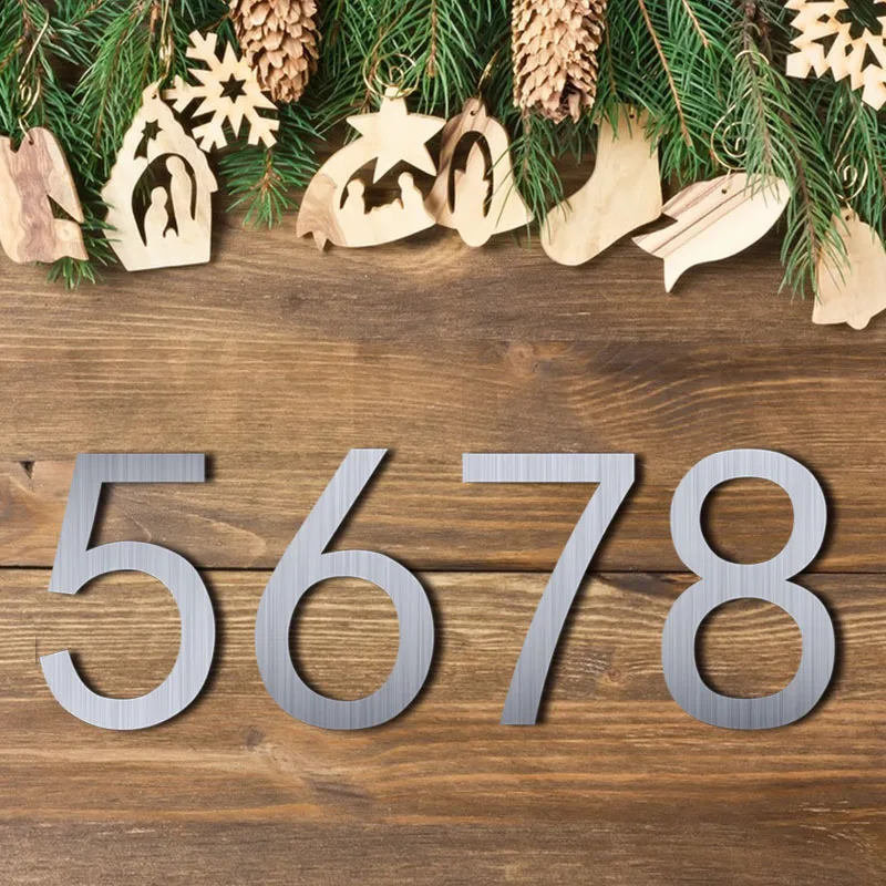 External mailbox number Metal Letters Box Sheet Metal Alphanumeric, Signs(numbers 0-9)