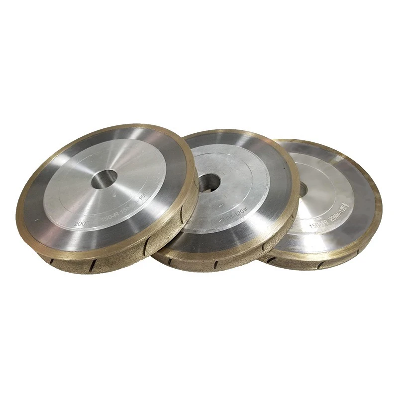 Customized Product Glass Polishing Disc Glass Diamond Wheel 120 Metal Bond Round Edge PE Diamond Grinding Wheel Polishing Disc