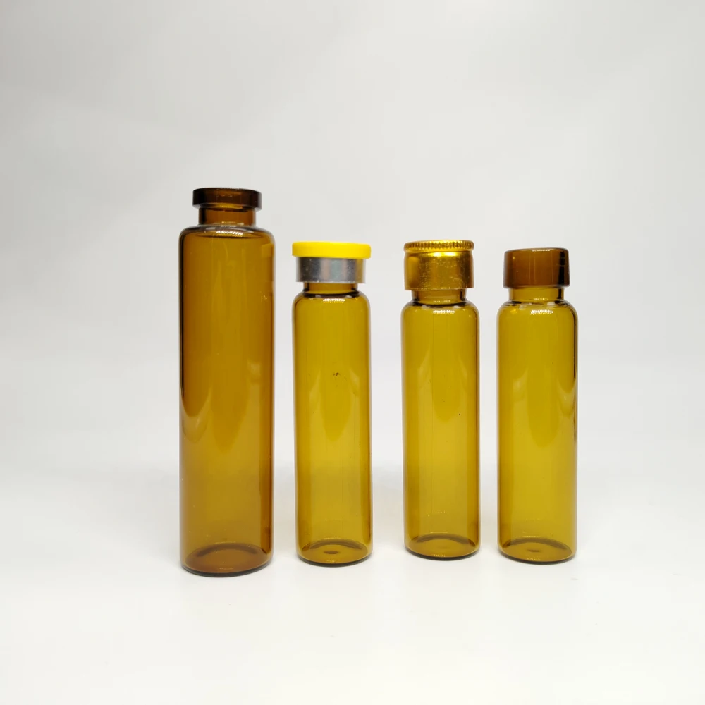 Hot Sale 10ml Medicine Injection Glass Vials Glass Bottle With Silicone Stopper And Flip Top Cap For Sale PayPal Accept
