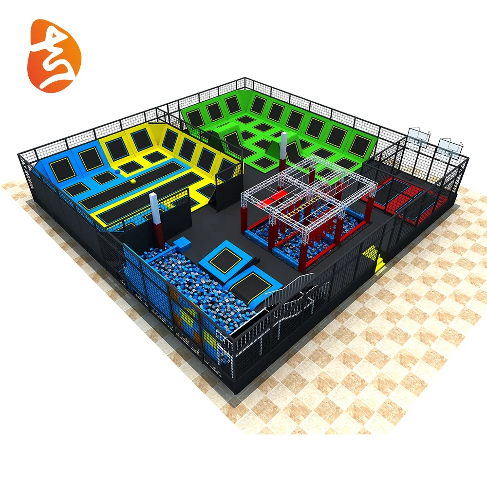 Factory Wholesale Colorful Commercial Big Indoor Trampoline