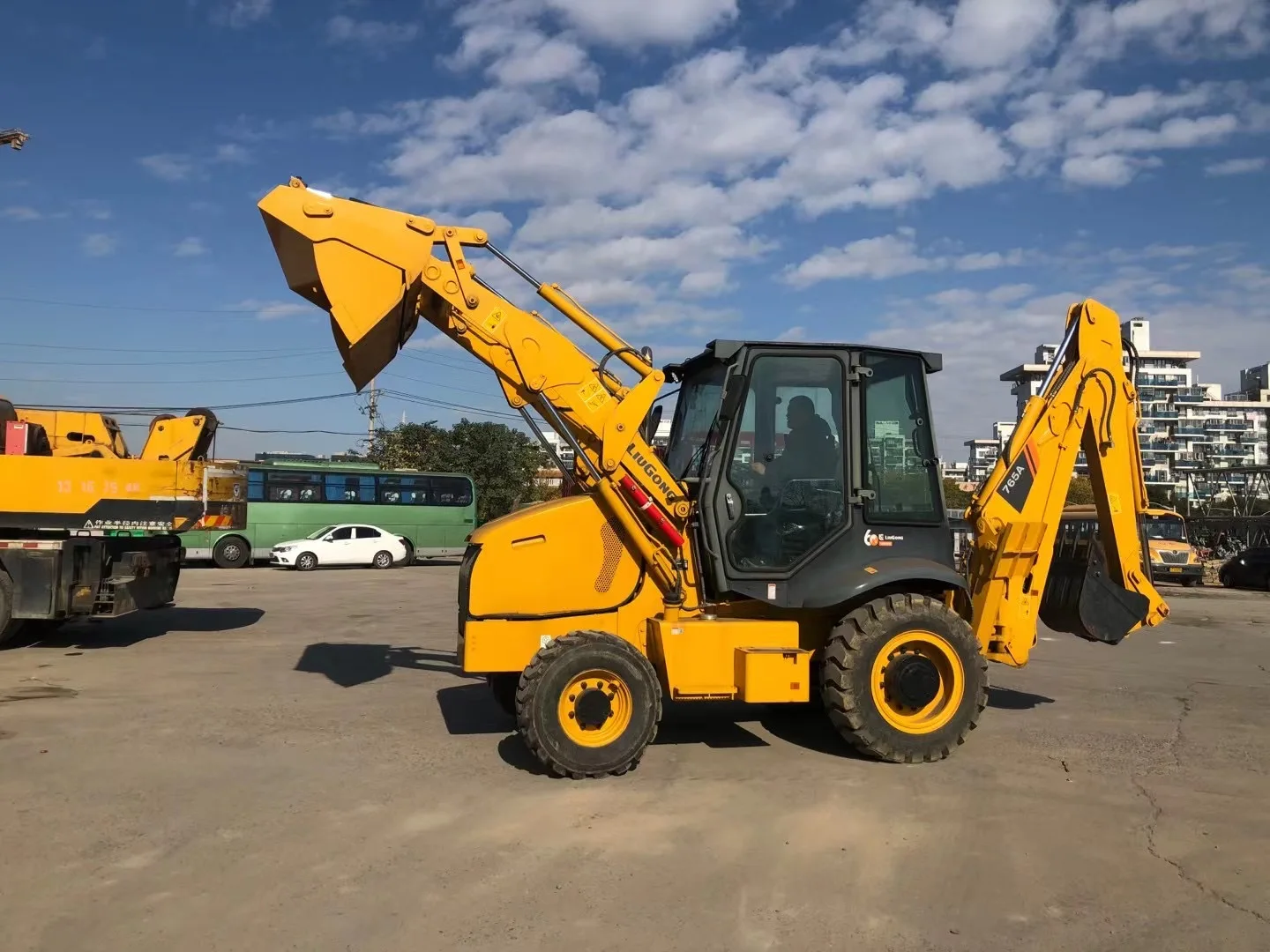 Best Sale Original China Popular Liugong 777A 765a Strong Power Good Condition Mini Backhoe Loader