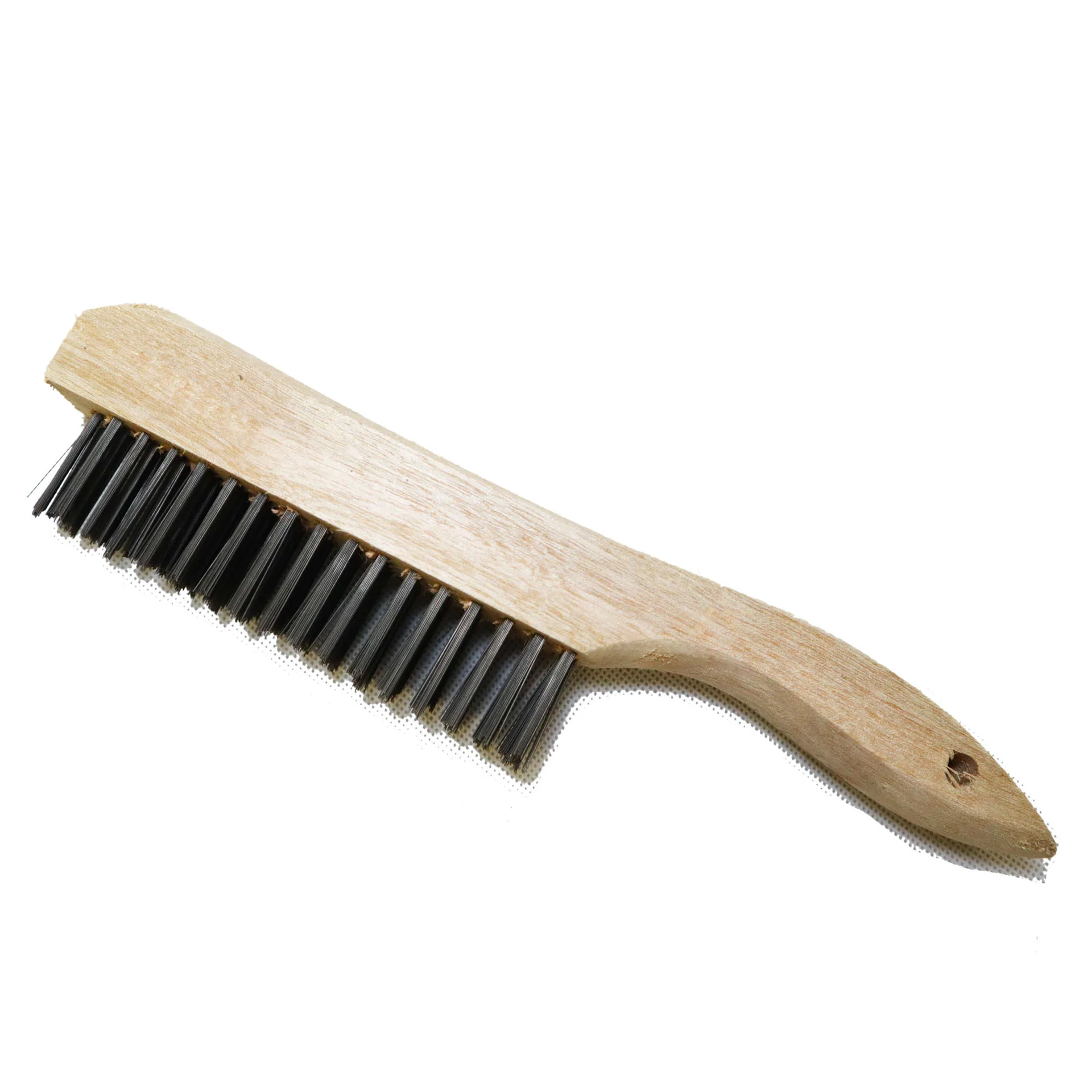 Metal Hard Brush Bristle Wire Brush Stainless Steel Wire Brush With Wooden Handle