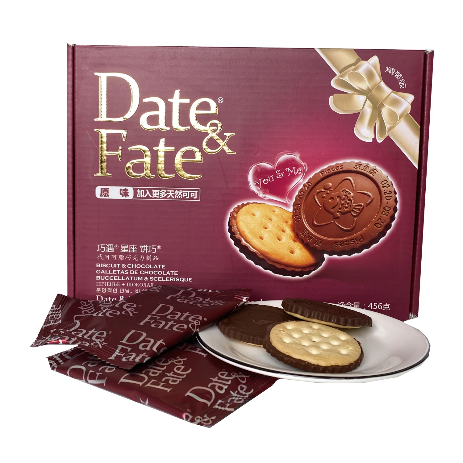 Фабрика OEM День Святого Валентина сезон шоколадное печенье lu