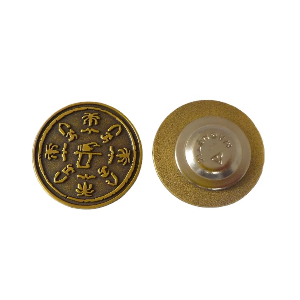 2023 Saudi Arabia Foundation Day 1727 logo Founding Day Magnetic Brooch Pins antique gold badges