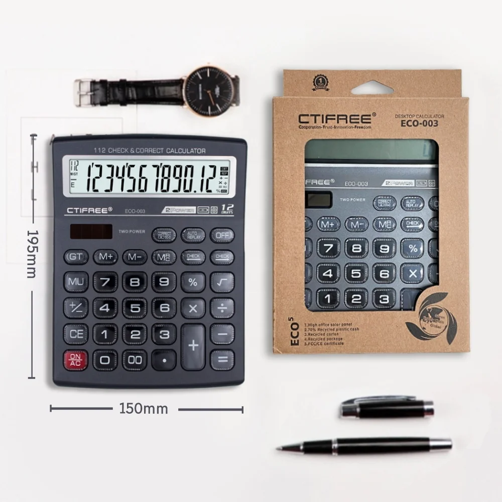 Major Calculator 12 14 Digits Display Electronic Promotion Stationery Calculatrice Gold Calculator For Calculate Shipping Cost