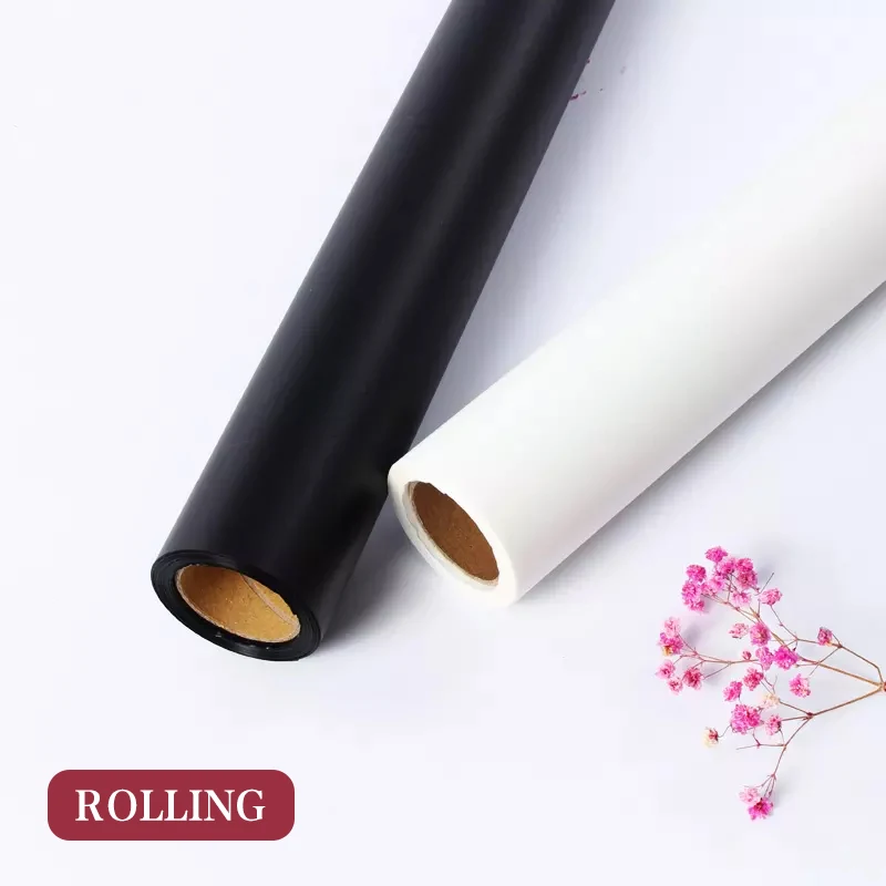 
60CM*20M Decoration Fresh Cut Flowers Packing solid-colored Wrapping Paper Roll 