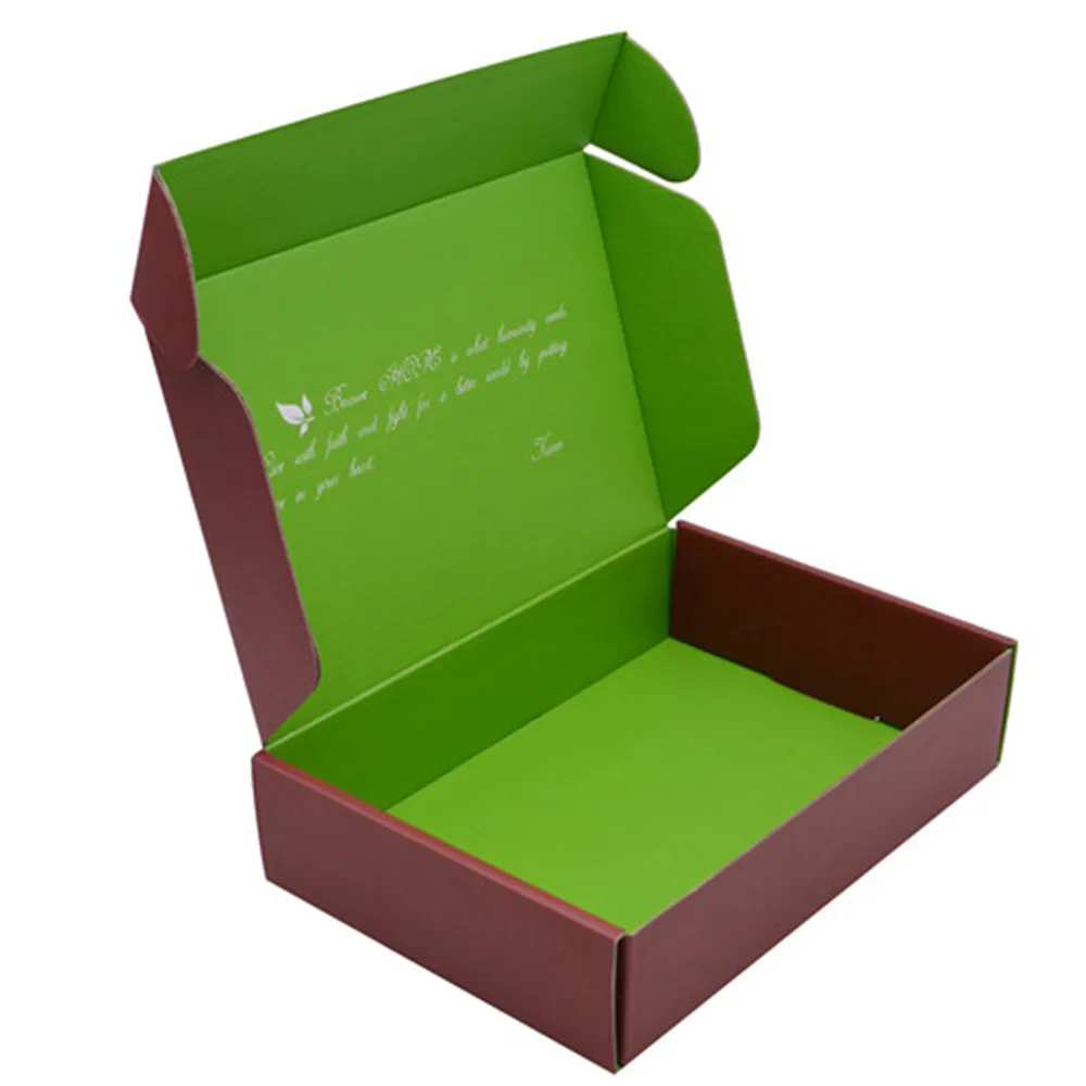 Custom Popular Products 2020 Foldable E Flute Corrugated Box Cardboard Packaging Mailer Box for Shipping Clothes Food