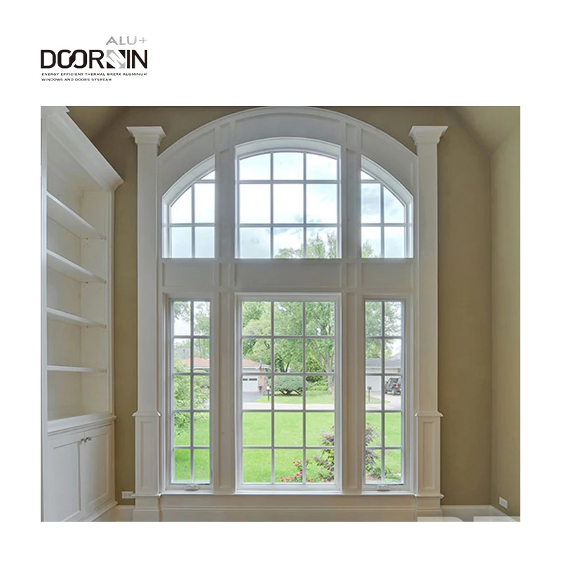 AS2047 High Quality Aluminum Windows Grill Design Hurricane Impact Theft Proof White Aluminum Casement Windows