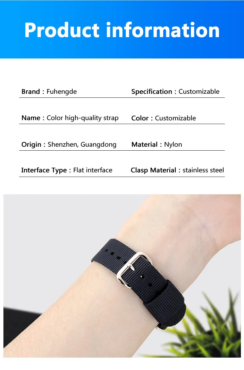 2023 New Watch Strap Accessories Adjustable Watch Wrist Strap Replacement  Bands Buckle belt