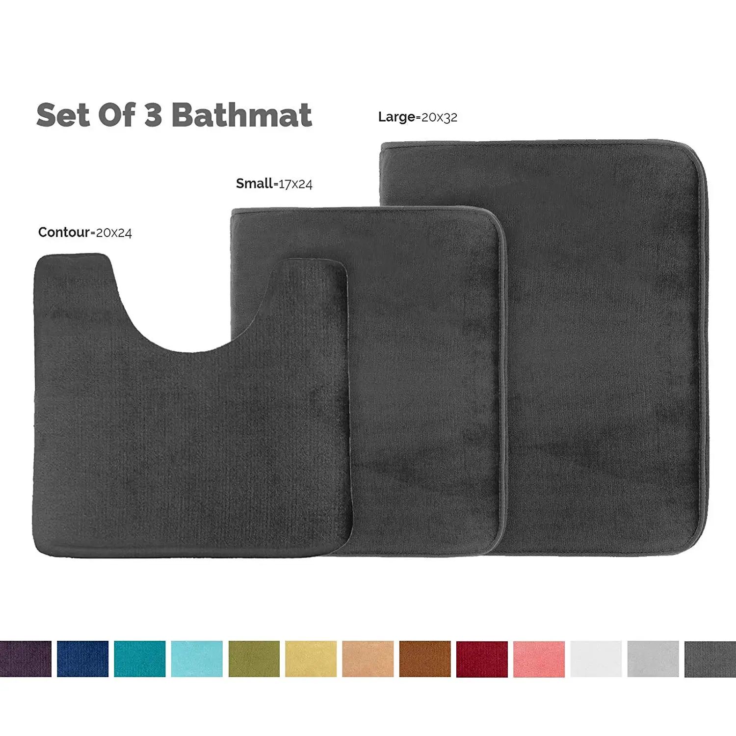 Low Price Soft Memory Foam Anti-slip Bath Mat Rug Microfiber Water Absorbent Memory Foam Bath Mat For Bathroom