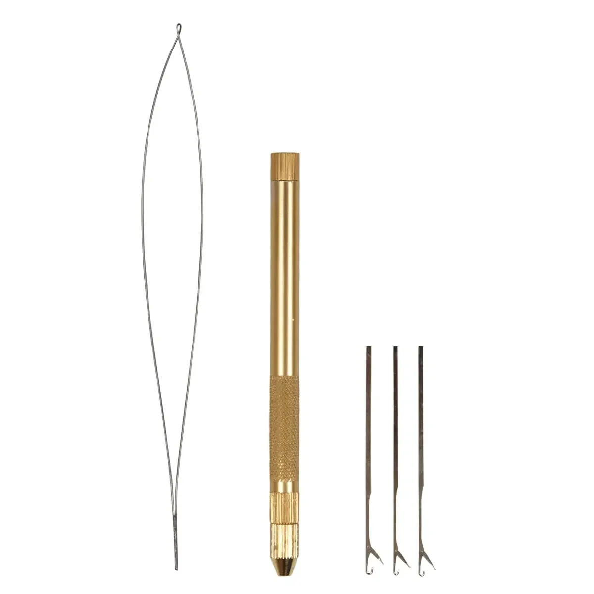 Hair Extensions Tools  Knitting Needles +Ventilating Holder+Wire Pulling Hook Needle Tip for Closure Ventilating Needle