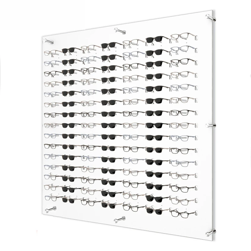 Factory Custom  Open Wall Mount Acrylic Optical Frame Sunglasses Display For Wholesale