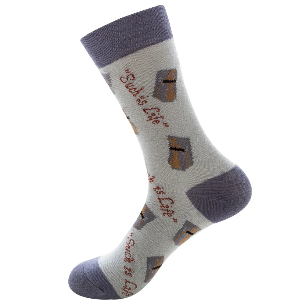 Manufacturer Wholesale Custom logo available  happy for women beach sock Stock Socks