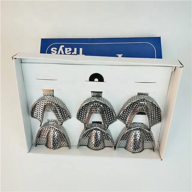 Stainless steel artificial disposable dental impression tray