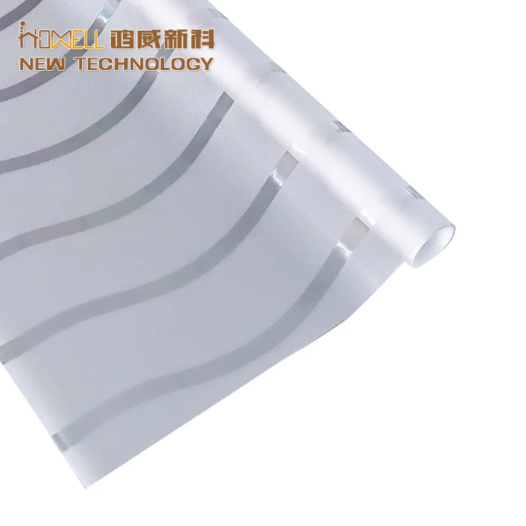 Decorative Glass Film Stained Glass Film With Pattern Non Transparent Window Film