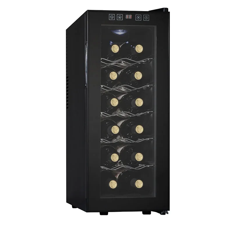 Yehos Hot New Arrival 35L Electric Wine Cooler Single Zone 12 Bottles Wine Bottle Cooler