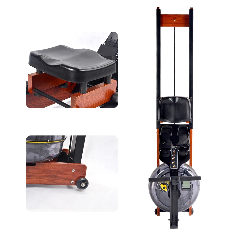 
Wood Rowing Machine Water Rower Oak Max Original Steel Stainless Solid Color Package Weight 