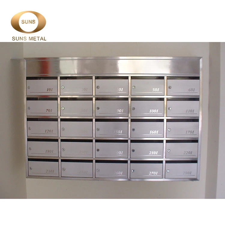 
Commercial specific use secure private stainless steel mail boxes 