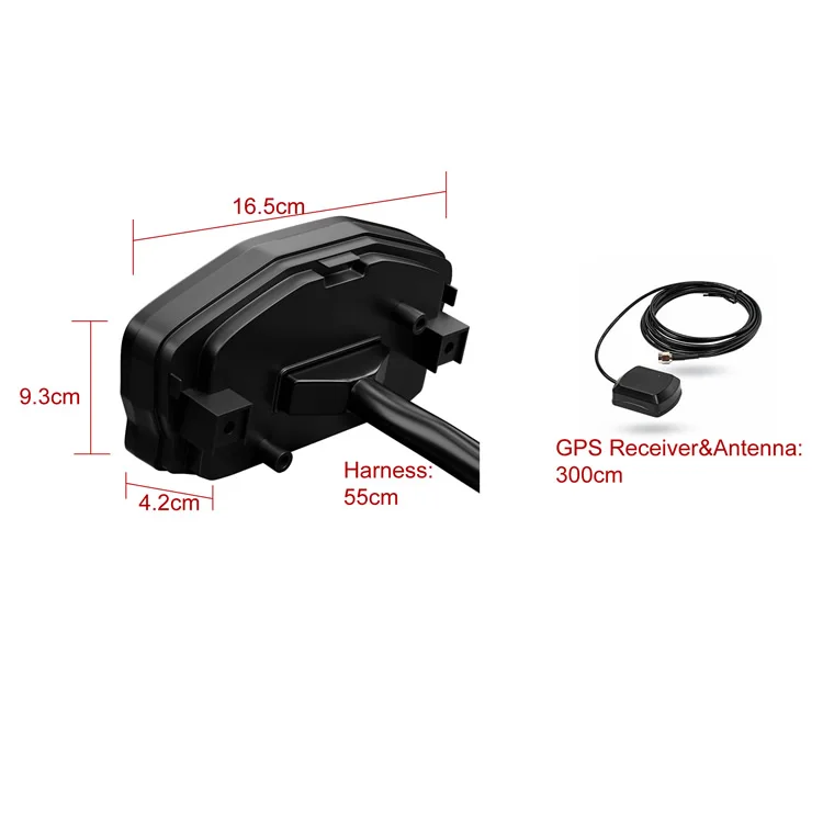 165mm LCD GPS Speedometer with RPM No Need Mechanic Sensor ATV Gauges Digital Display Motorcycle Meter