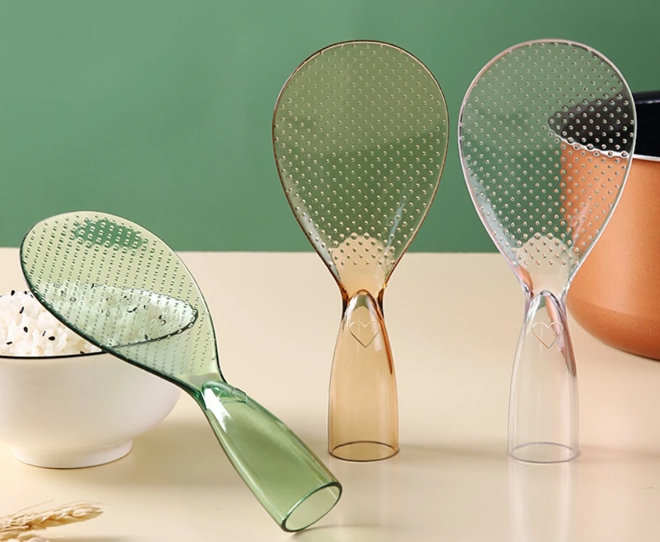 Non stick rice spoon, extra thick , new love , standing , food grade Kitchen Accessories Tools  Heatproof Plastic