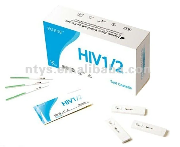  Набор для быстрого тестирования Egens HIV1/2 в 1 минуту домашнего использования hiv1 + 2 тестовый