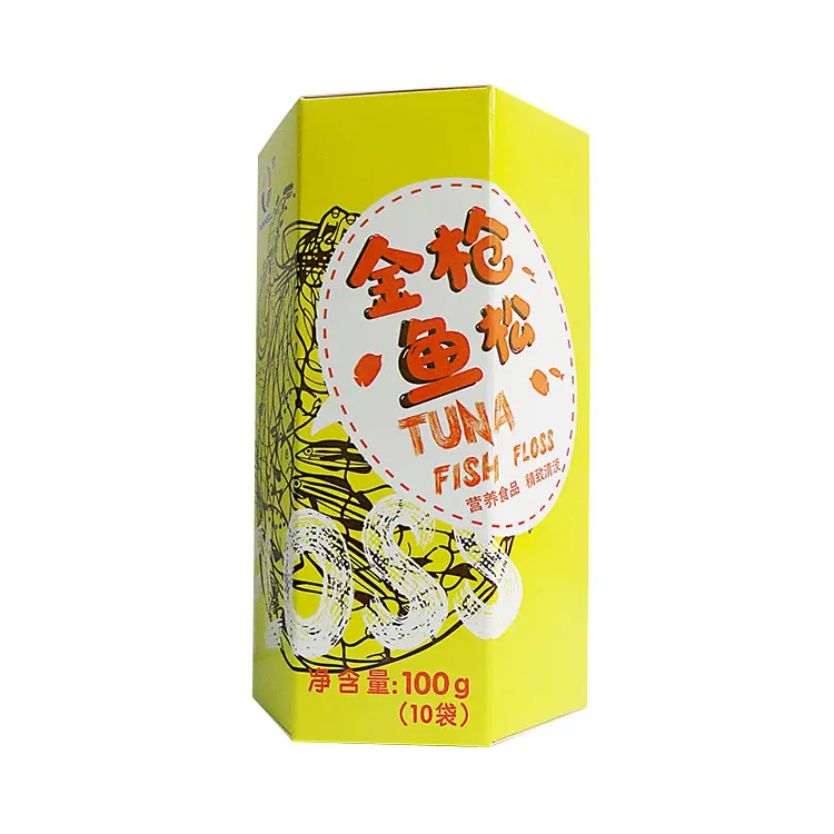 
Manufacturers Tuna Floss In A Six-Corner Box Chinese Healthy Snack Food 