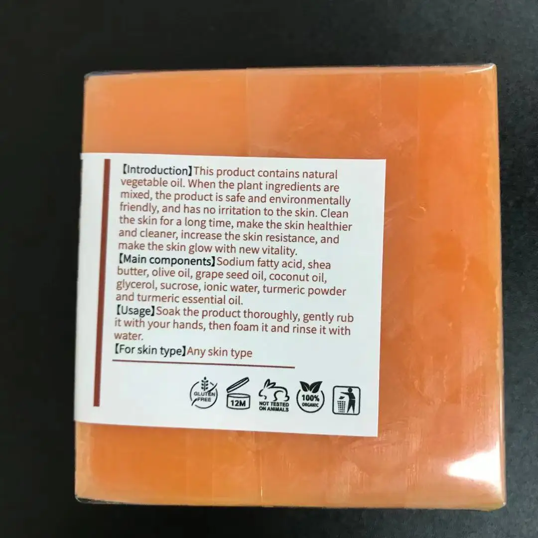  For oil skin wholesale facial natural organic face bar anti acne turmeric handmade tumeric